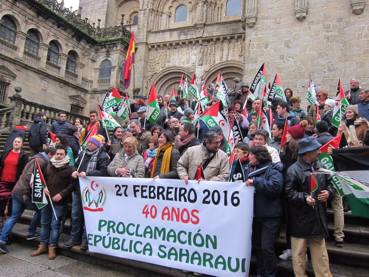 Concentración por el 40ª aniversario de la proclamación de la República Saharaui