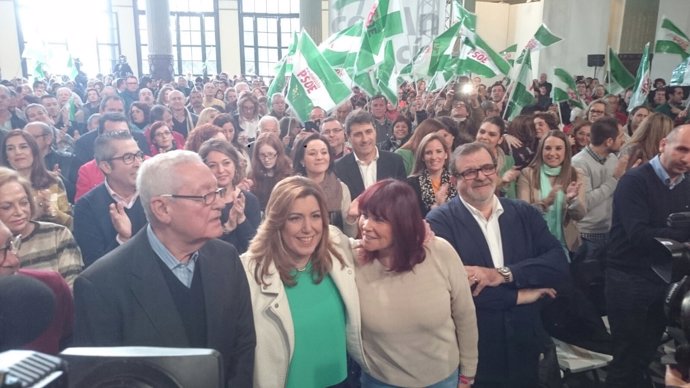 Acto del PSOE-A en Sevilla por el 28F, con Susana Díaz