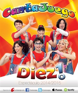 Cartel del espectáculo 'Cantajuego-Diez!'.