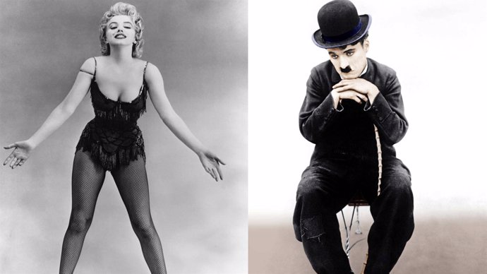 Marilyn Monroe y Charles Chaplin