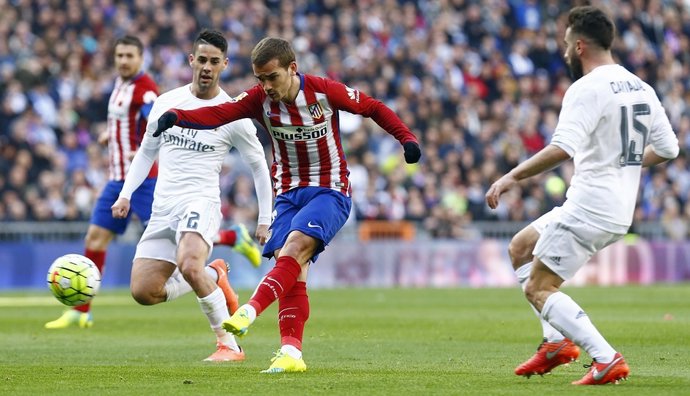 Antoine Griezmann en el derbi