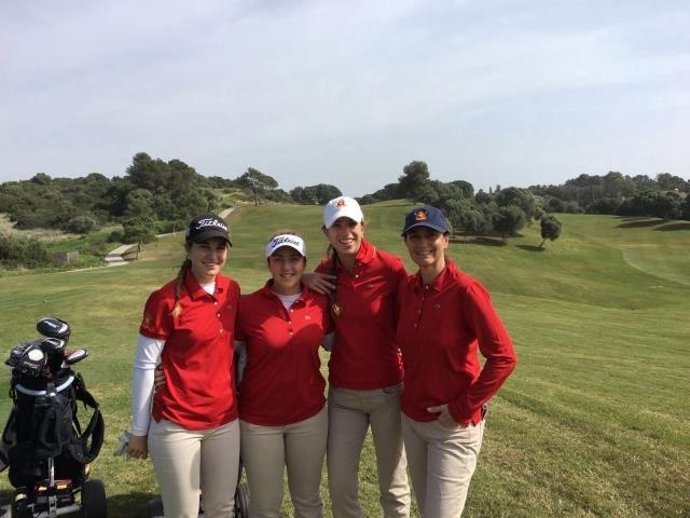 Equipo español de golf en la Copa Sotogrande
