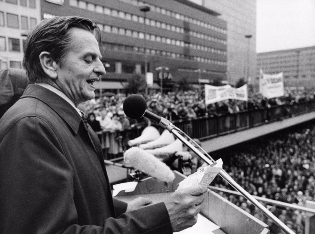 Olof Palme, primer ministro sueco