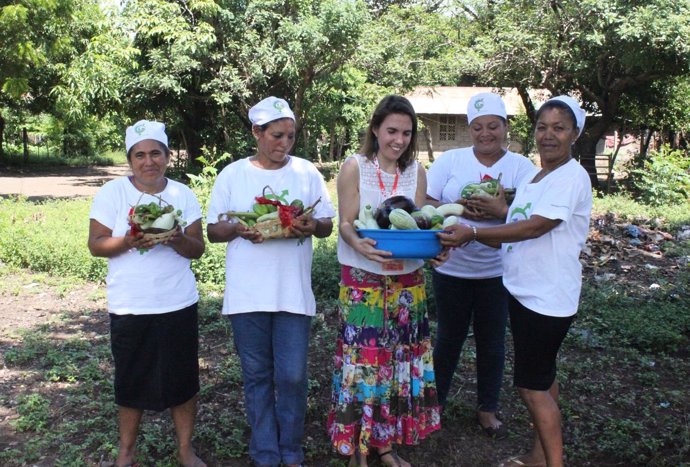 Mujeres participantes en un proyecto de Cruz Roja Española en Nicaragua