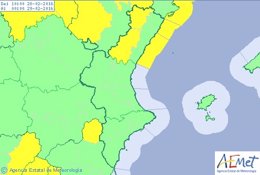Alerta amarilla por fuertes vientos en el interior de Castellón