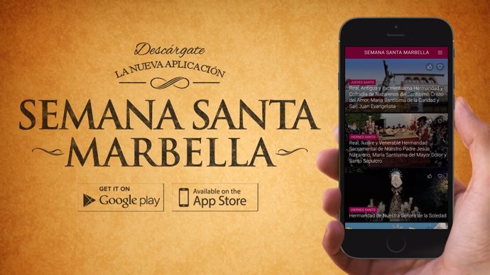 Aplicación app para móviles sobre la Semana Santa de Marbella Cazorla