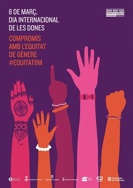 Cartel conmemorativo de la campaña institucional por la equidad de género