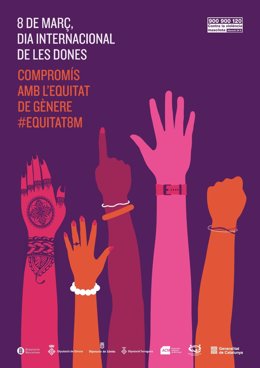 Cartel conmemorativo de la campaña institucional por la equidad de género