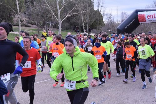 Participantes en la carrera en favor de la educación en el Chad