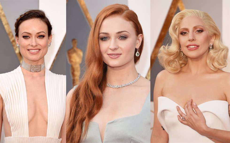 Olivia Wilde, Sophie Turner y Lady Gaga en los Oscar 2016