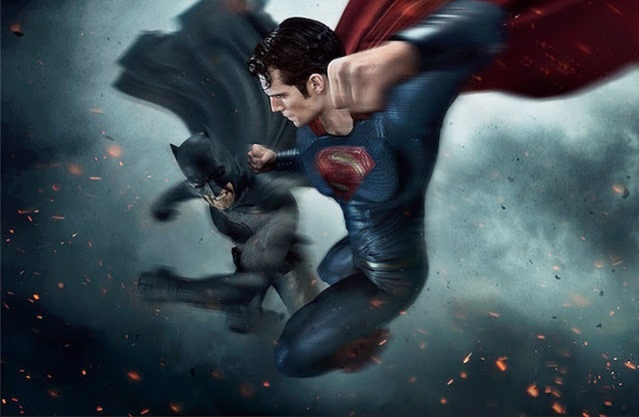 Cartel promocional de Batman v Superman: El amanecer de la Justicia