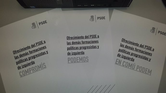 Propuesta del PSOE a los partidos de izquierda