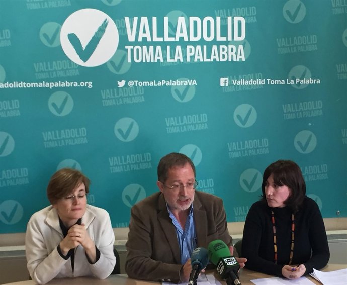 Los concejales de VTLP Rosalba Fonteriz, Manuel Saravia y María Sánchez