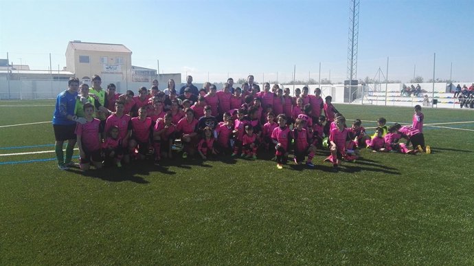 Inauguración en el campo de fútbol de Jabalquinto