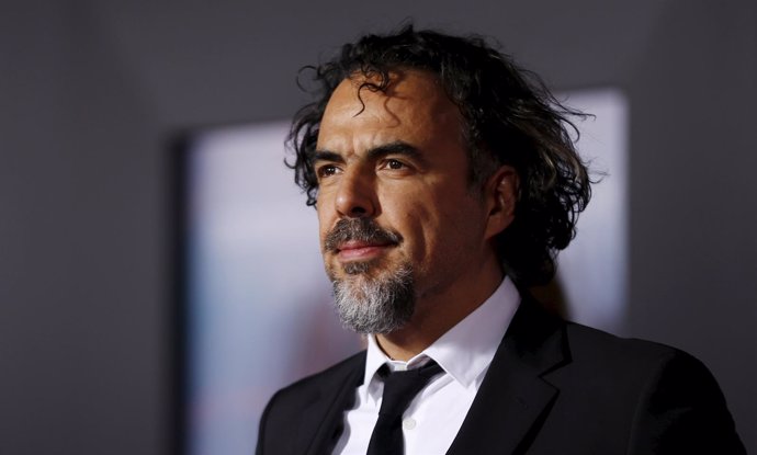 Director of the movie Inarritu poses at the premiere of "The Revenant" in Hollyw