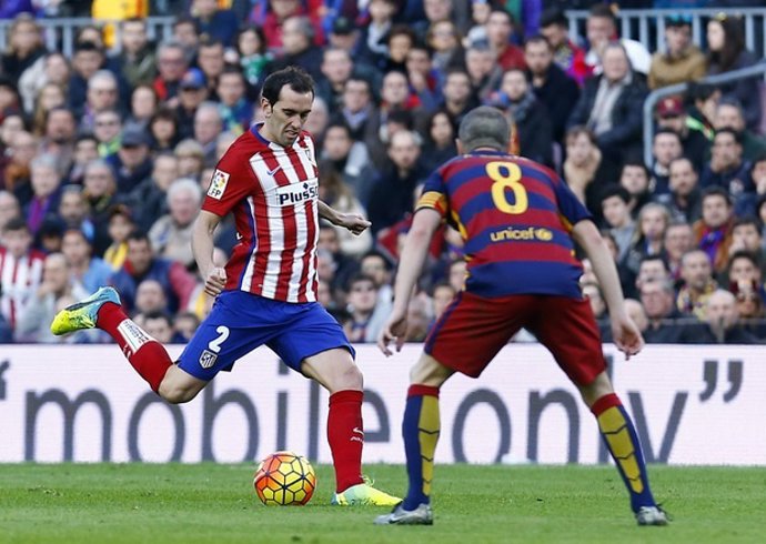 Diego Godín Andrés Iniesta Barcelona Atlético