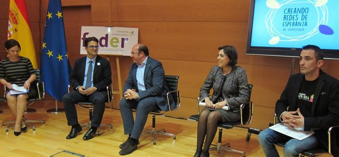 María Dolores Campos, Juan Carrión, Sánchez, Encarna Guillén y Francisco Reina