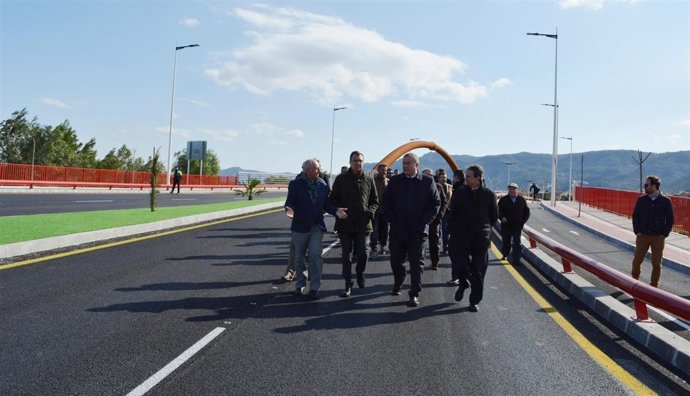 Visita a las obras de la costera Sur