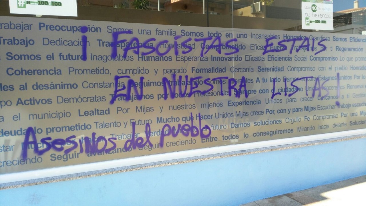Pintadas sede PP Mijas