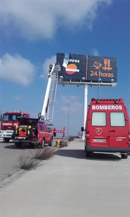 Los bomberos de la DPZ han tenido que atender incidencias causadas por el viento