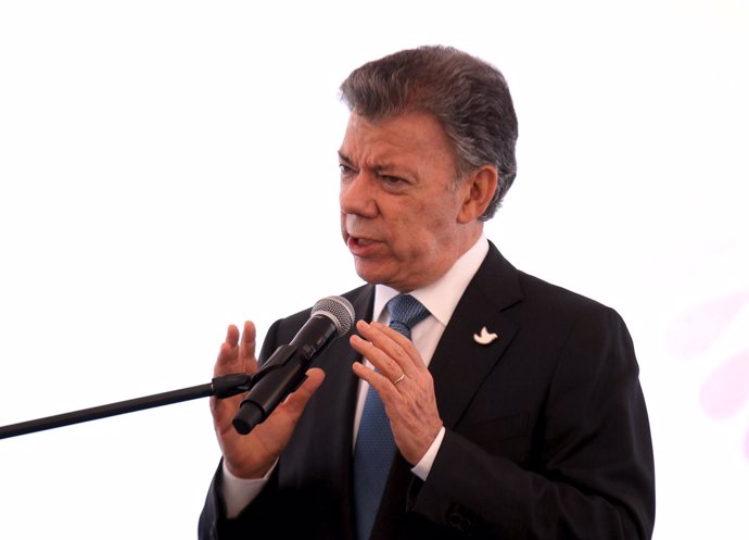 El presidente de Colombia, Juan Manuel Santos