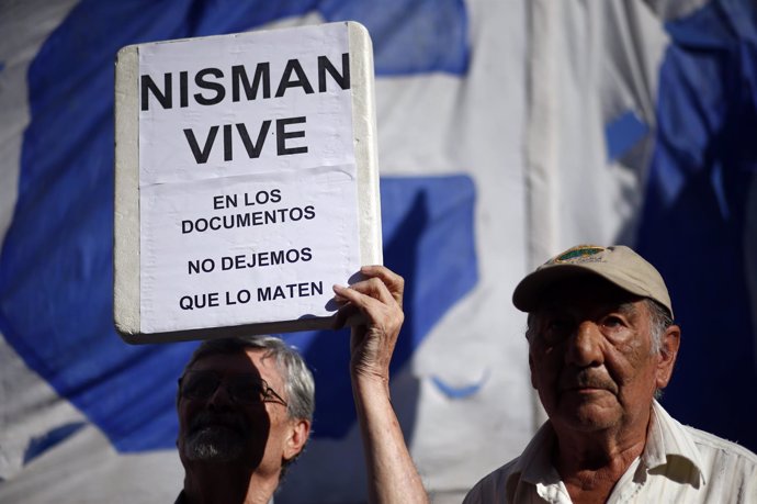 Manifestación por la muerte del fiscal Alberto Nisman