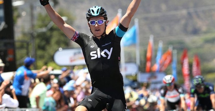 Geraint Thomas (Sky) en el Tour Down Under