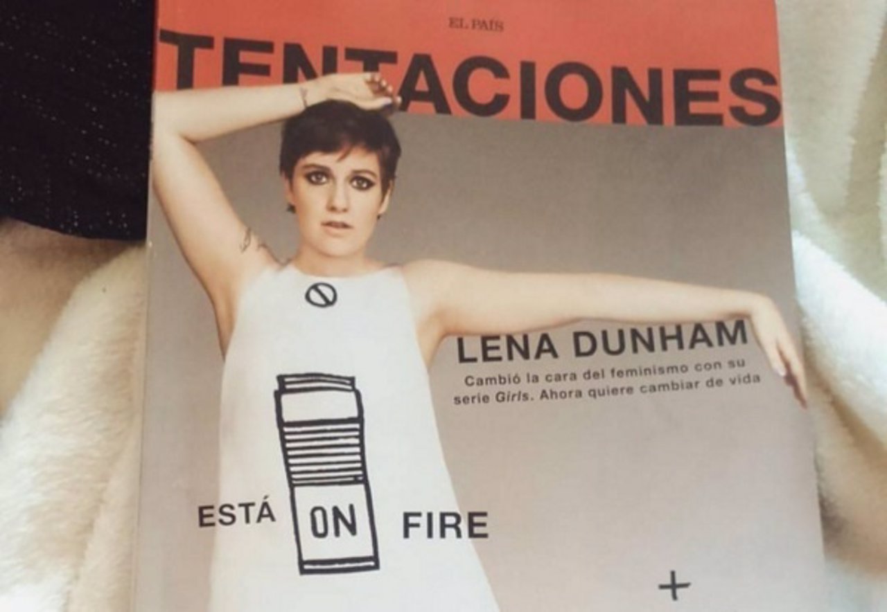 Lena Dunham en la portada de Tentaciones
