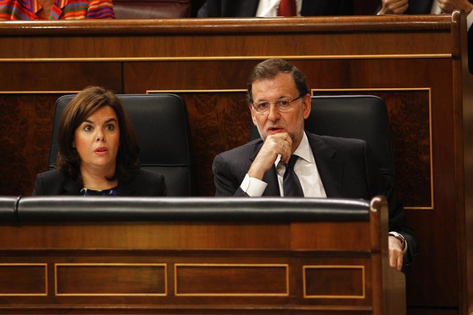 Soraya Sáenz de Santamaría y Mariano Rajoy