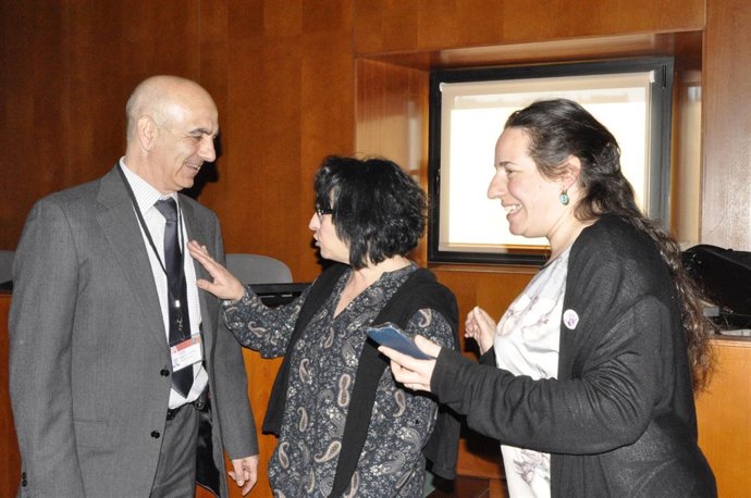 Zoilo Ríos y dos diputadas de Podemos