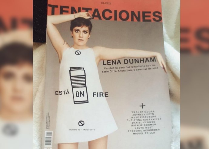 Lena Dunham está que trina con la portada de Tentaciones El País por Photoshop