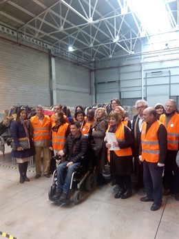 Almacén de ropa para refugiados