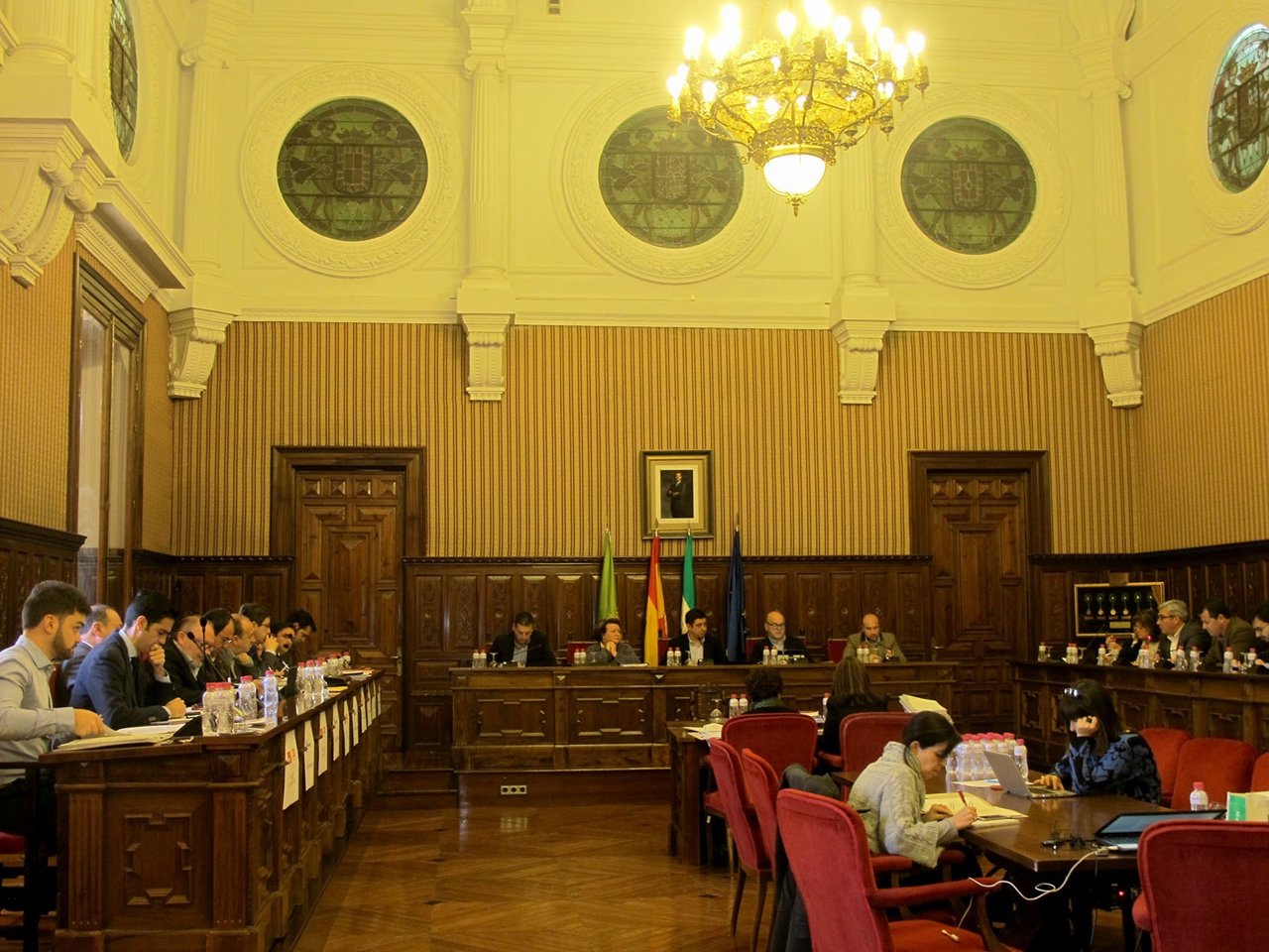 Pleno ordinario de la Diputación de Jaén.