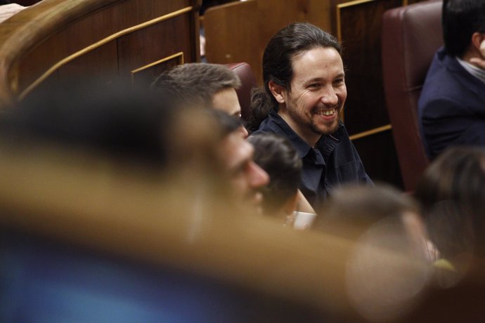 Pablo Iglesias en el discurso de investidura de Sánchez