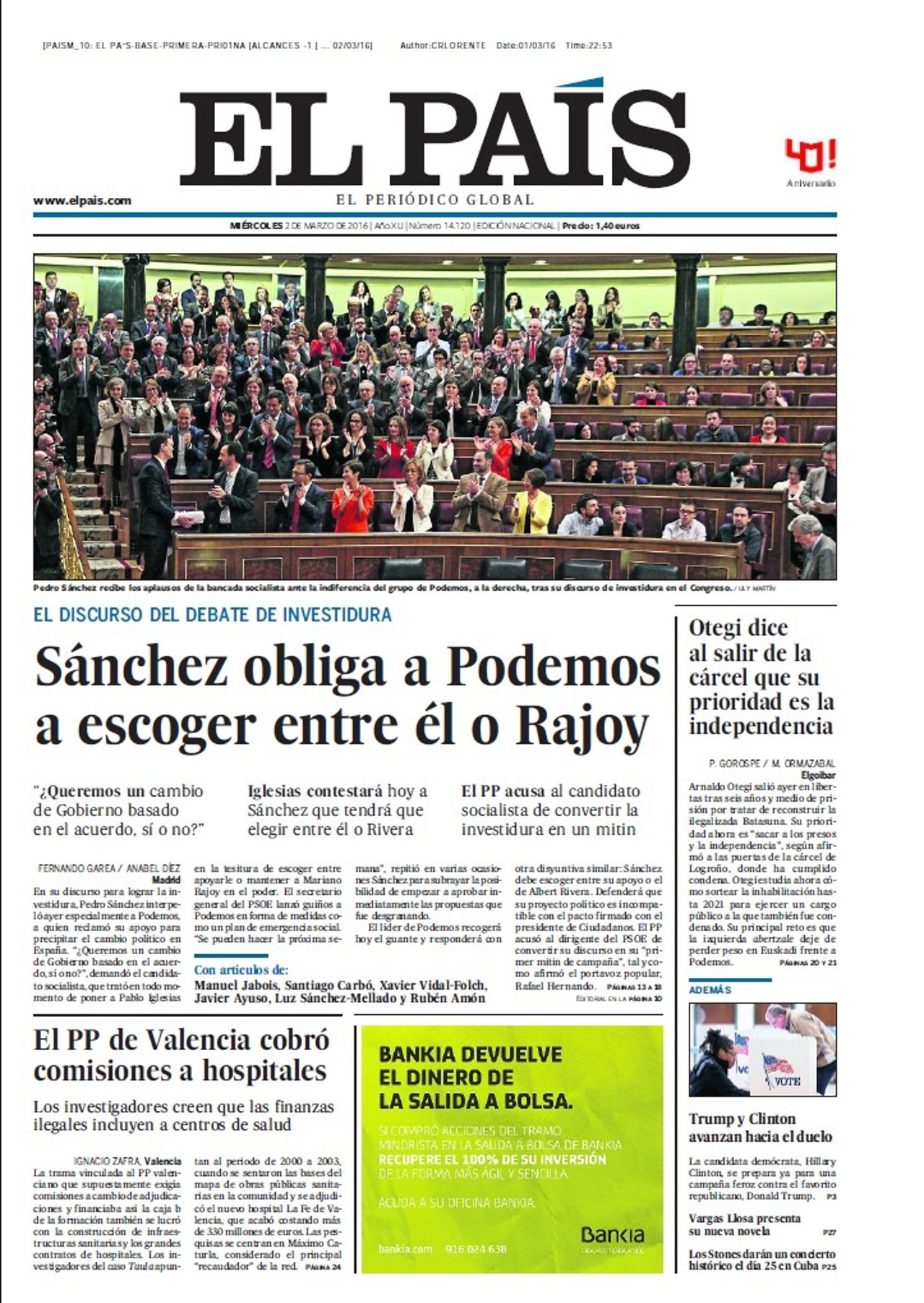 Portada El País