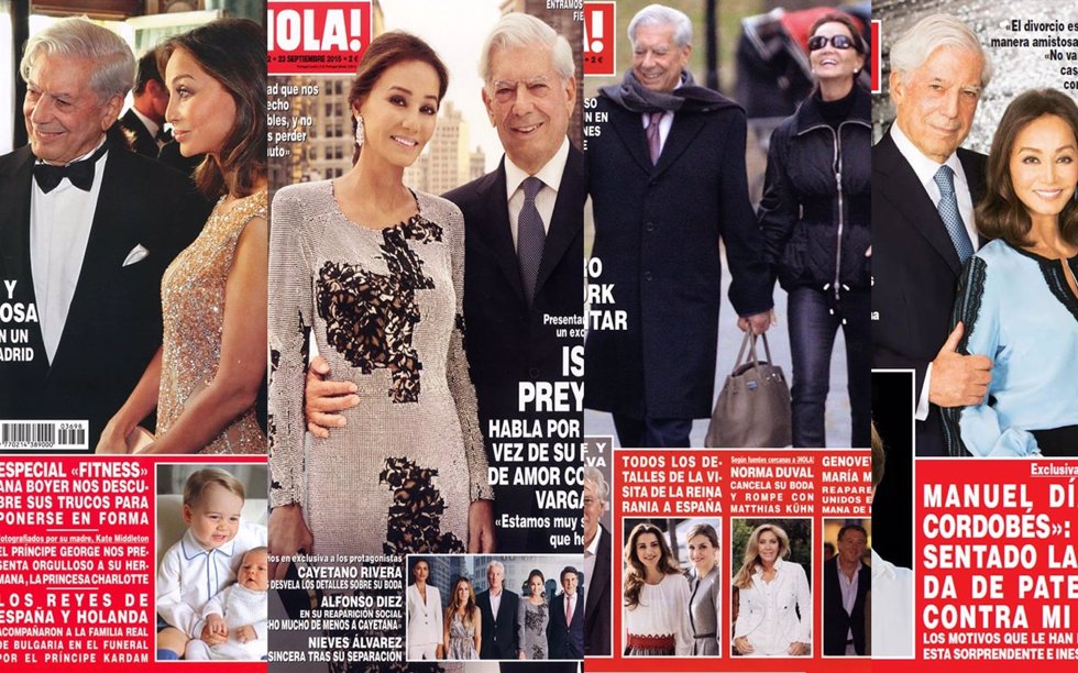 MARIO VARGAS LLOSA E ISABEL PREYSLER 