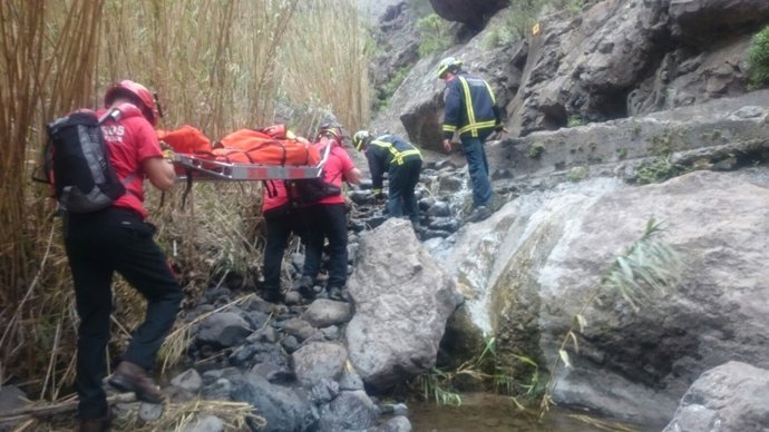 Rescate de la afectada