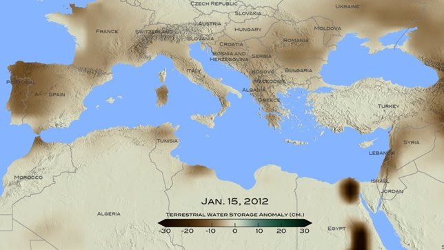 Sequía mediterránea en 2012