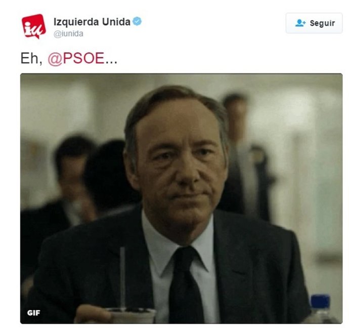 Batalla en redes sociales entre PSOE e IU