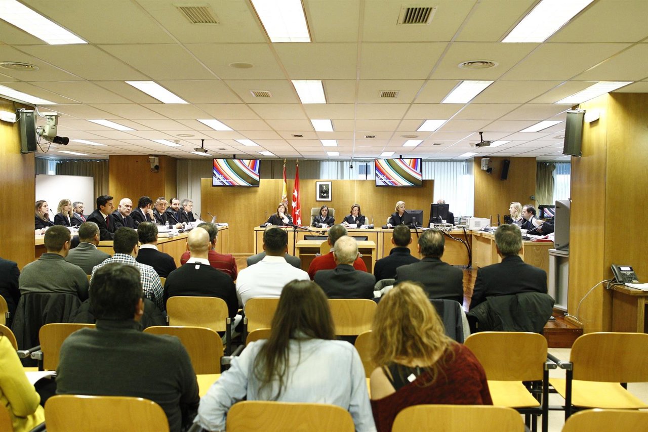 Interior de la sala de la Audiencia Provincial del juicio por el Madrid Arena