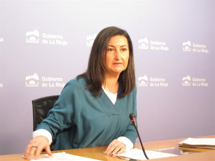 La directora general de Empleo, Cristina Salinas, en rueda de prensa