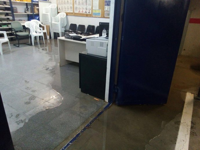 La comisaría de Tàrrega se inundó este fin de semana