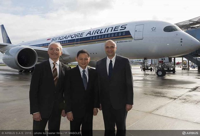 Singapore Airlines recibe su primer A350-900