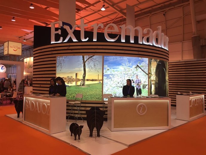 Stand de Extremadura en la Feria de Turismo de Lisboa