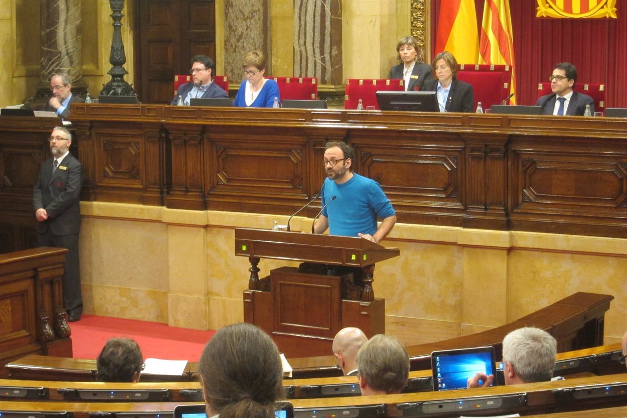 El diputado Benet Salellas (CUP)  en el Parlament