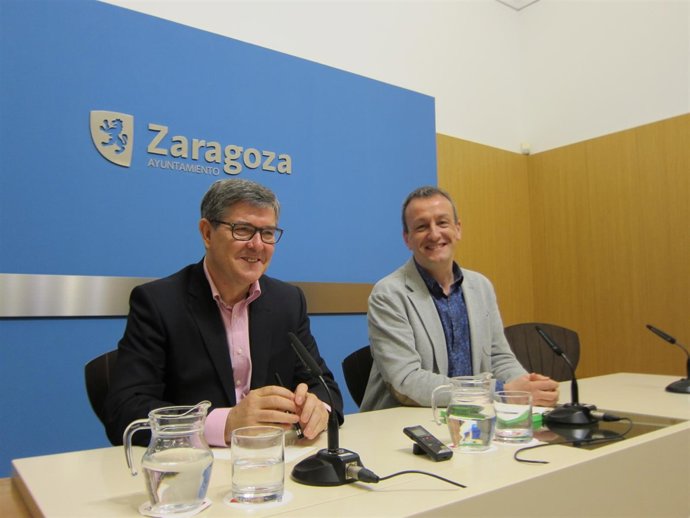 Consejero de Presidencia, Guillén y consejero municipa Economía, Rivarés