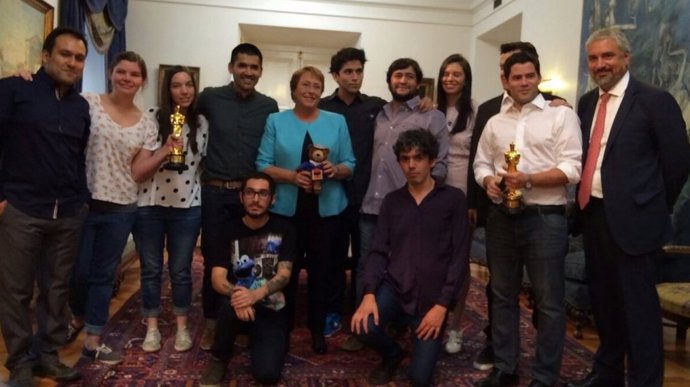 Los ganadores del Oscar llegan a la Moneda en Chile