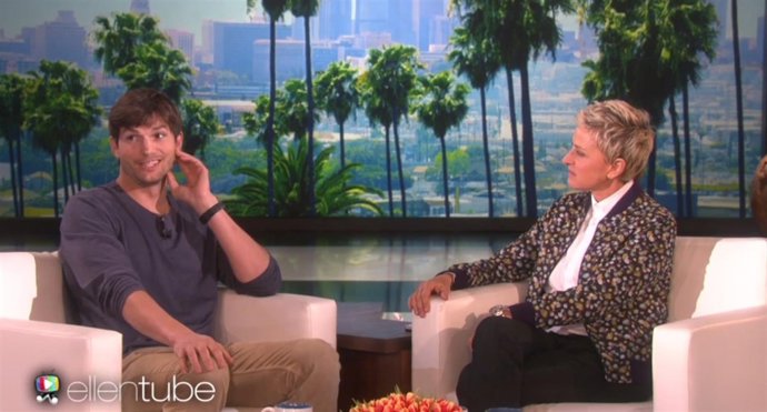 Ashton Kutcher y Ellen Degeneres
