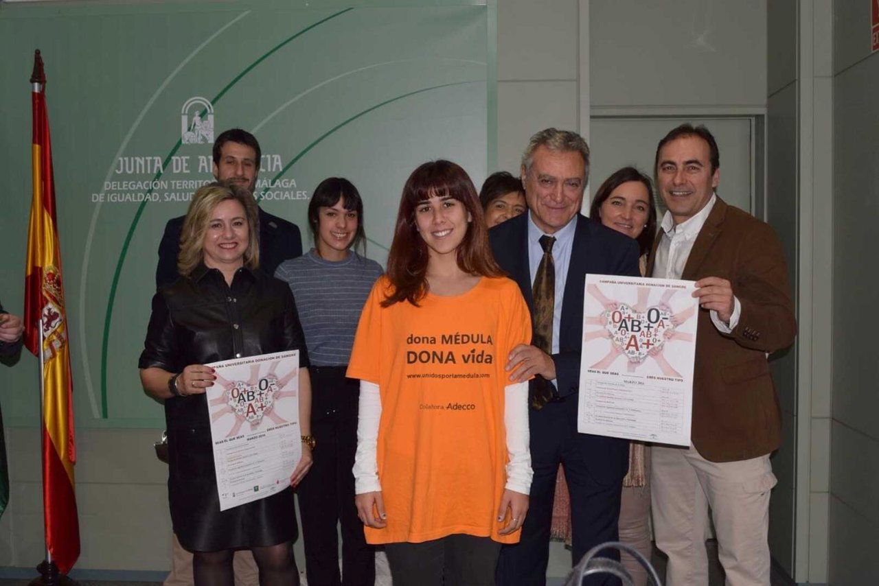 Donación sangre málaga campaña universitaria