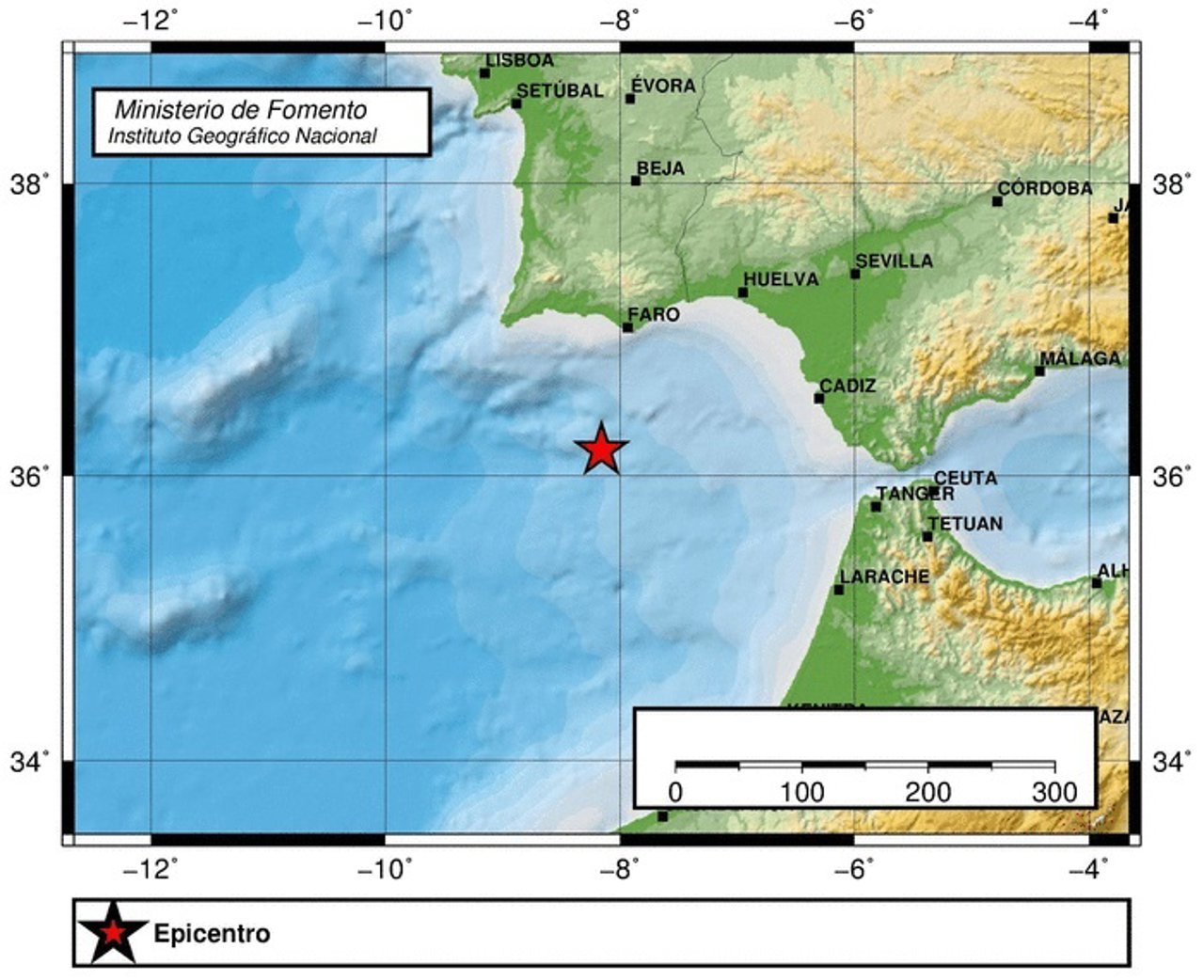 Terremoto de 4.0 en el Golfo de Cádiz
